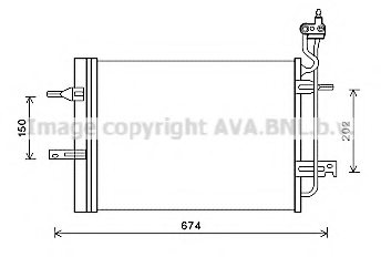 PRASCO OL5620 Condenser, air conditioning